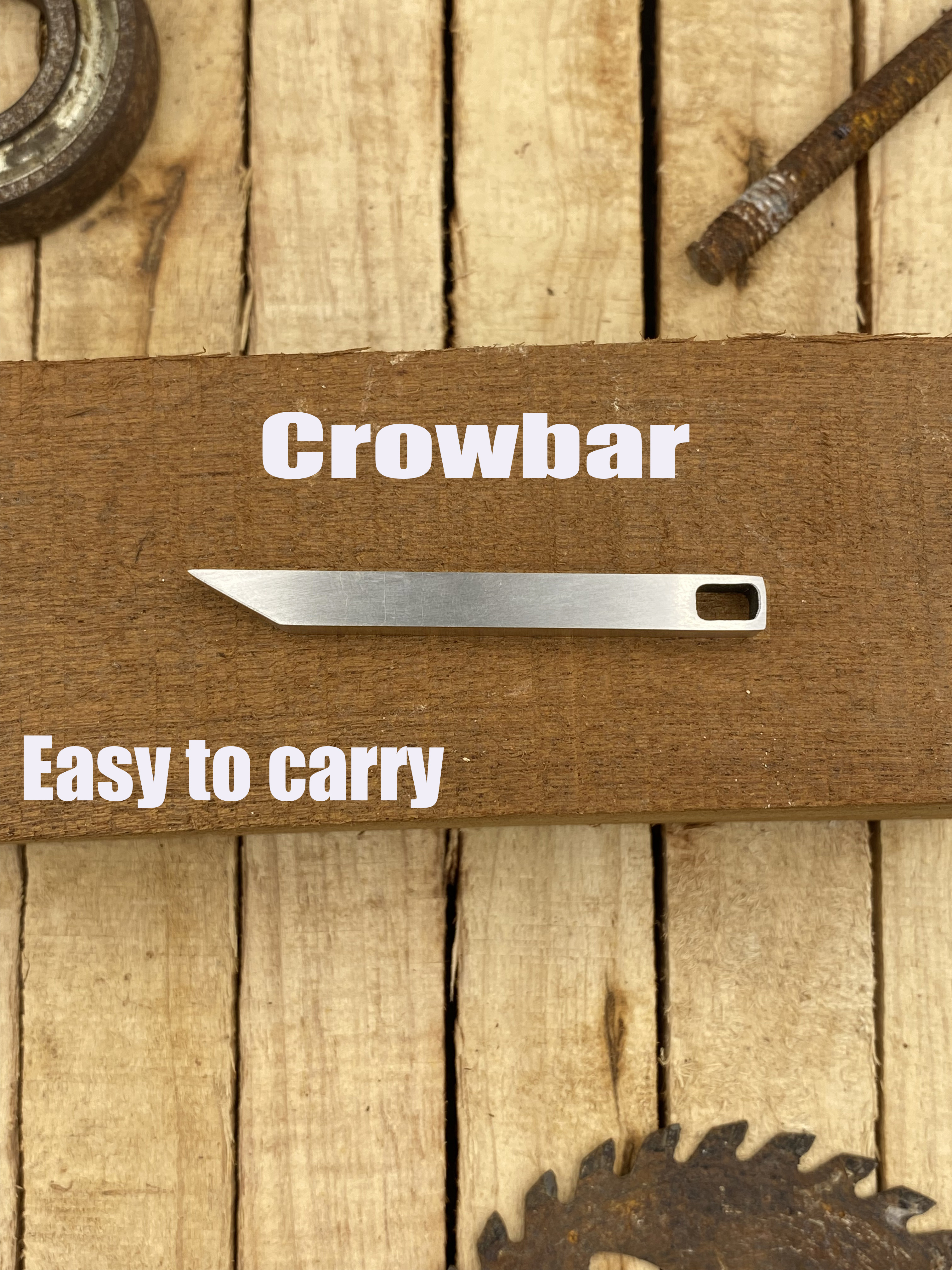 Edc Carry Pocket - Edc Pry Bar, Edc Keychain Tool,