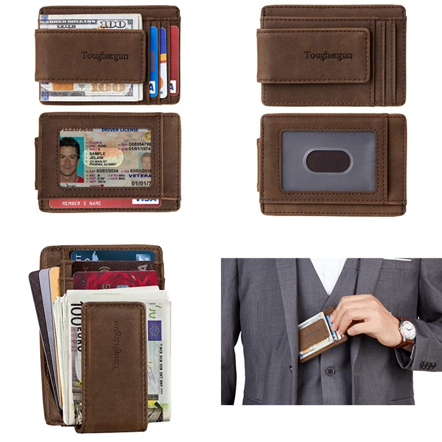 Money Clip Magnetic - Toughergun Slim Wallet for Men RFID