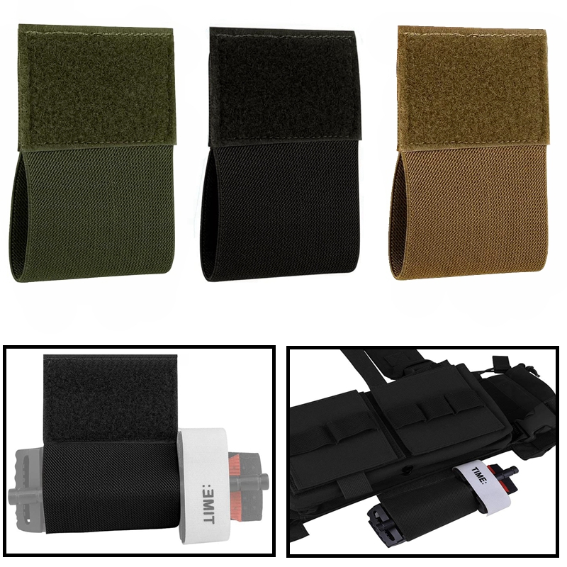 Edc Carry Pocket - 2pcs Elastic Tourniquet Holder with Hook