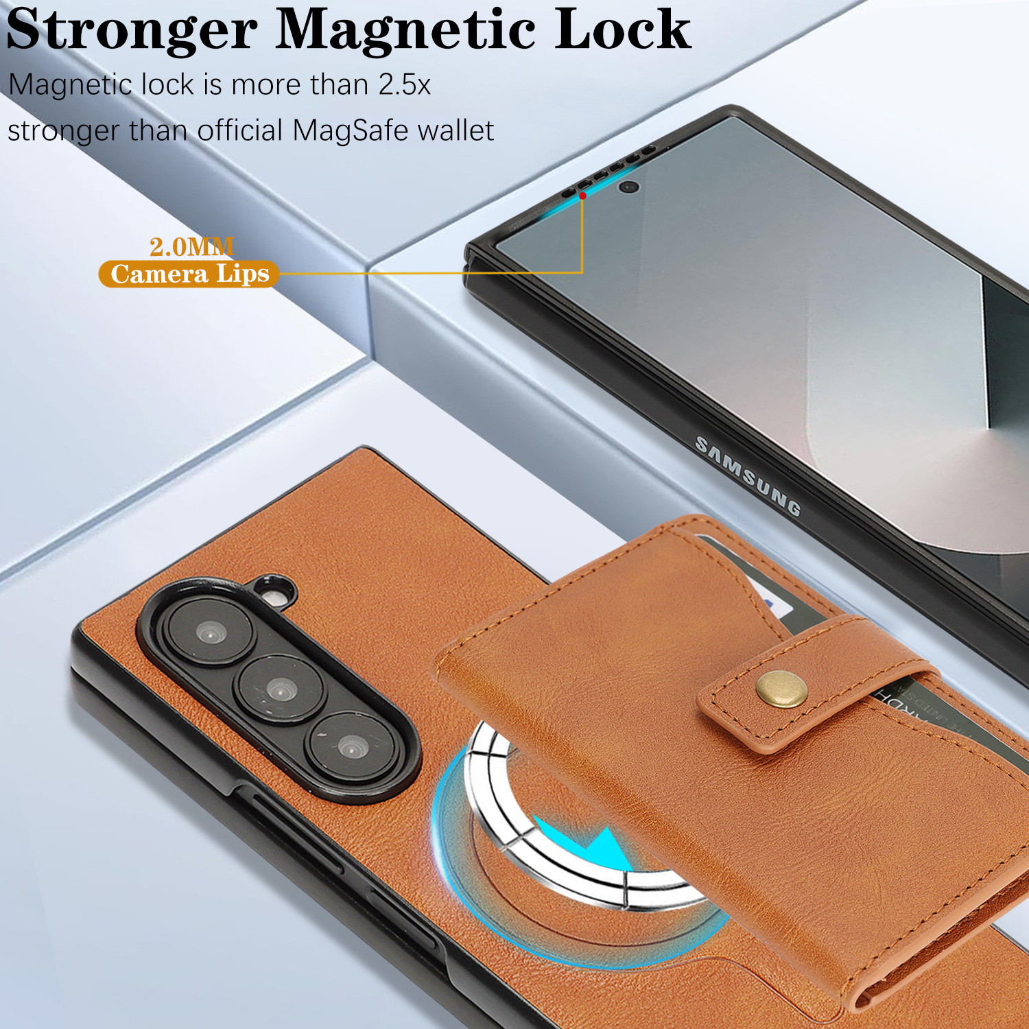 Applicable to Samsung Z Fold7  – Money Clip Magnetic recenzja i cena