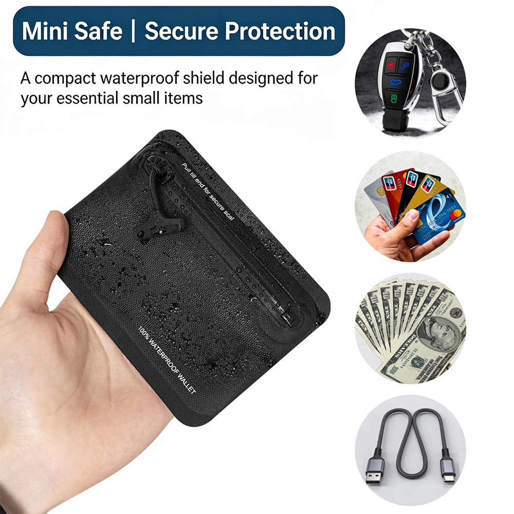 100% Waterproof Zipper Coin Pu – Leather Edc. Carry Pouch recenzja i cena