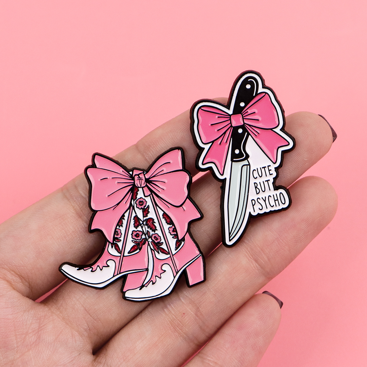 Cowboy Boots Bow Enamel Pin La – Edc Everyday Carry Knives recenzja i cena