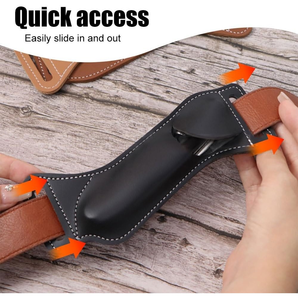 Waist Hanging EDC Knife Sheath – Leather Edc. Carry Pouch recenzja i cena