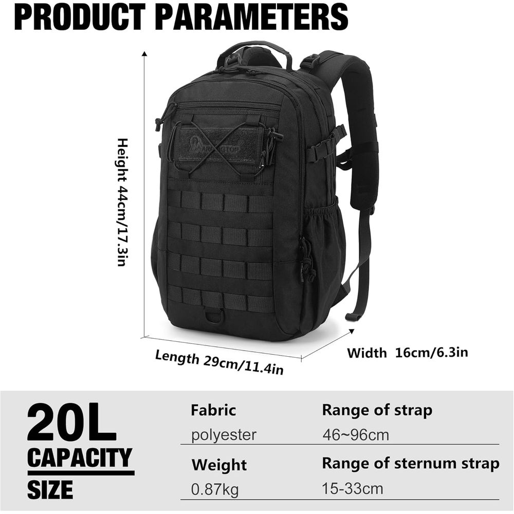 Military-Grade 20L Tactical Ba – Edc Carry Backpack recenzja i cena