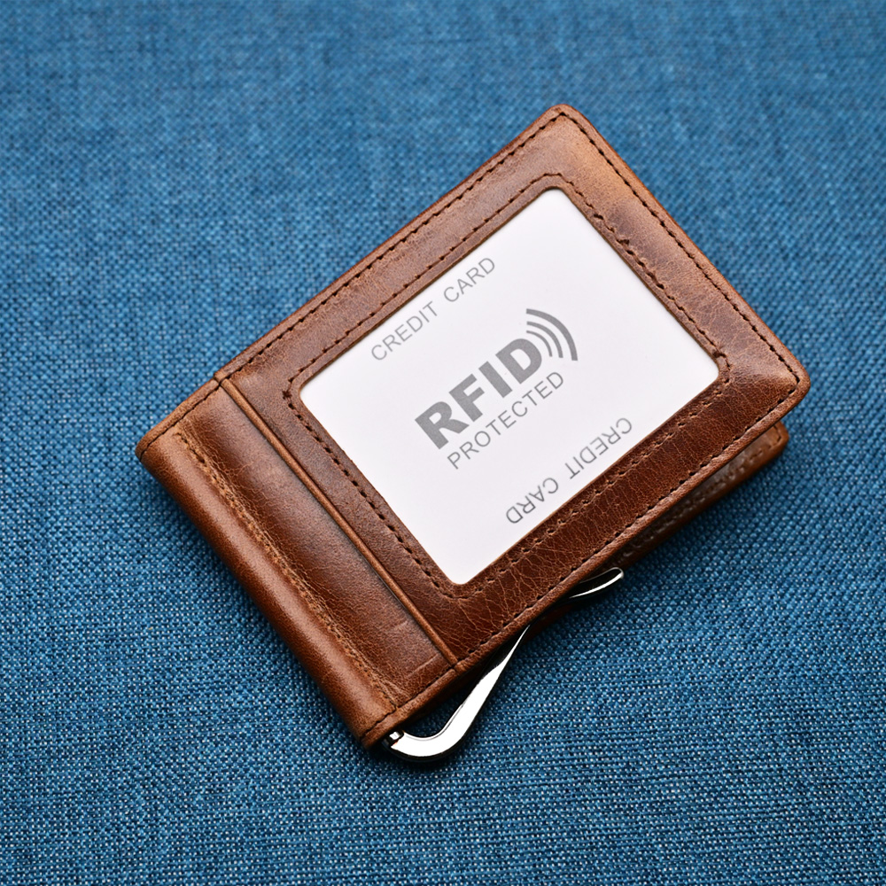 Genuine Leather Mens Wallet Mo – Money Clip Magnetic recenzja i cena