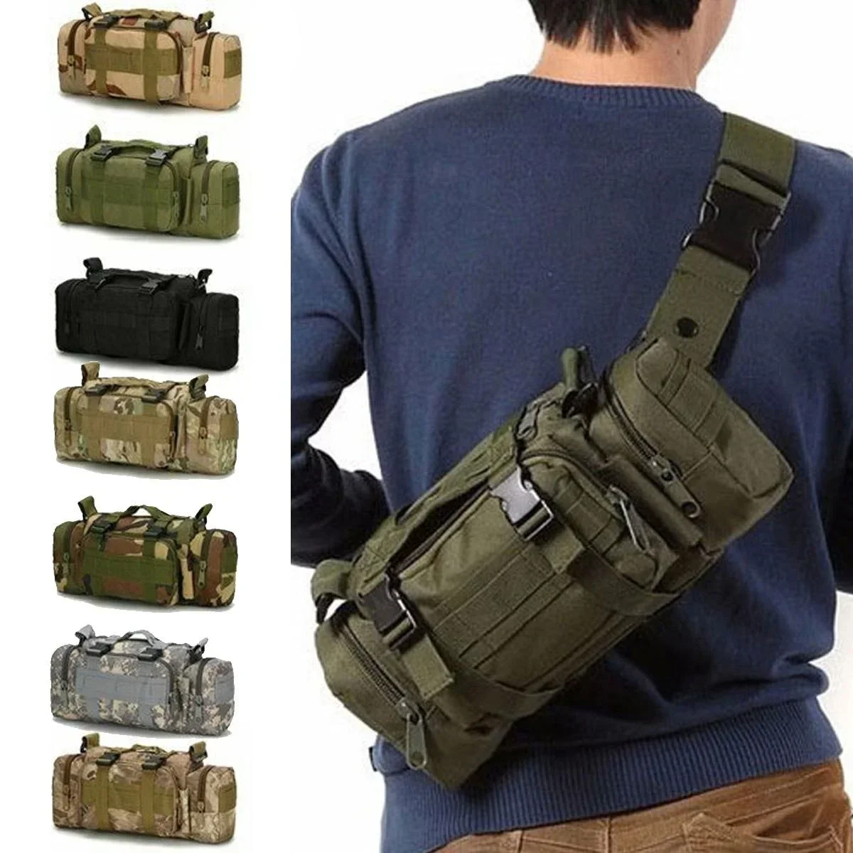 Duffel Waist Bag Molle Waterpr – Edc Carry For Men recenzja i cena