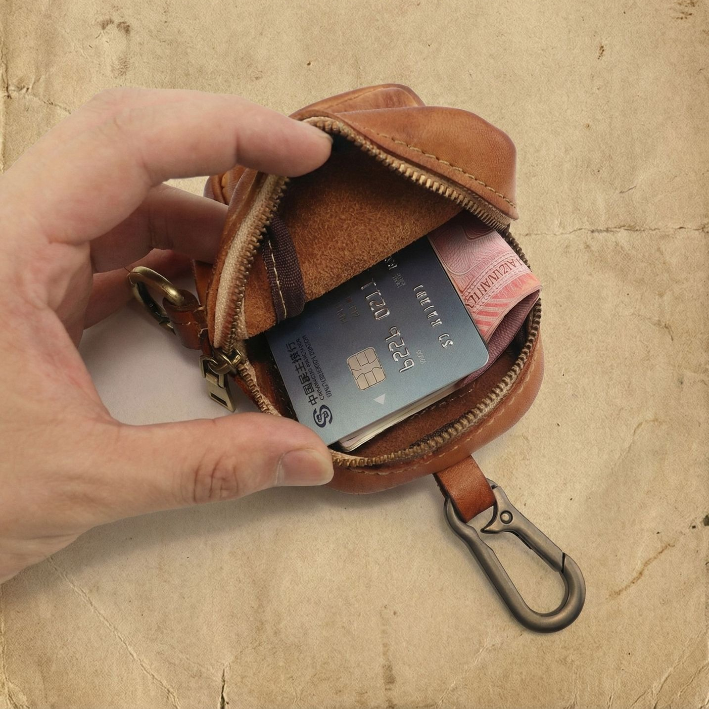 Rugged Vintage Leather Mini Cl – Leather Edc. Carry Pouch recenzja i cena