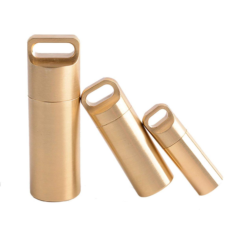 Brass Airtight Watertight Stor – Pill Fob Capsule recenzja i cena