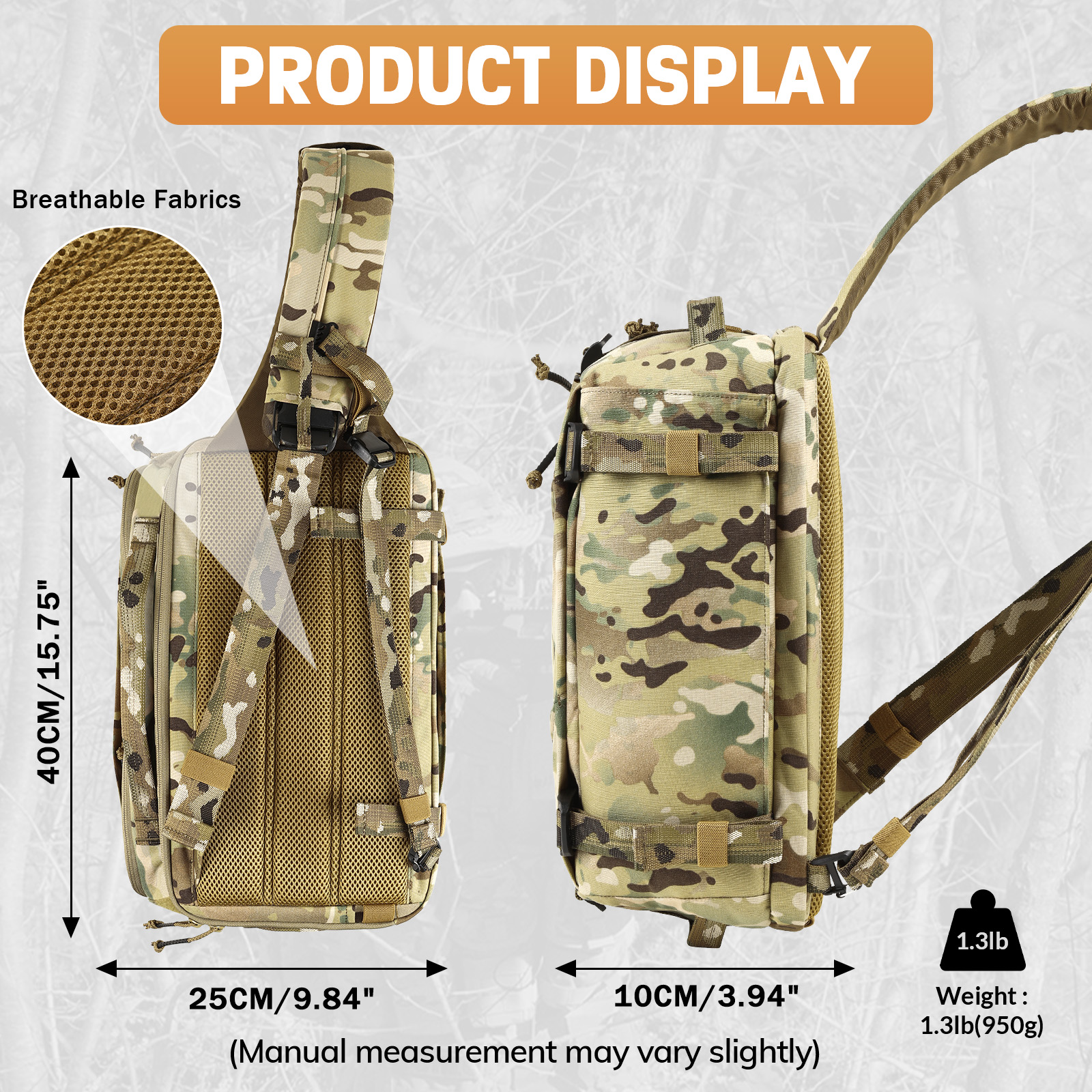 VOTAGOO 13L Tactical Sling Bag – Edc Carry Backpack recenzja i cena
