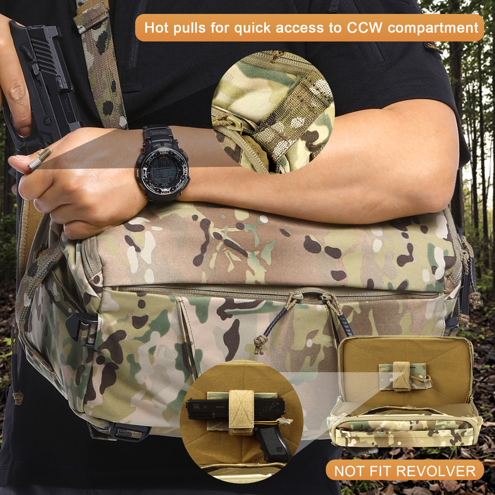VOTAGOO 13L Tactical Sling Bag – Edc Carry Backpack recenzja i cena