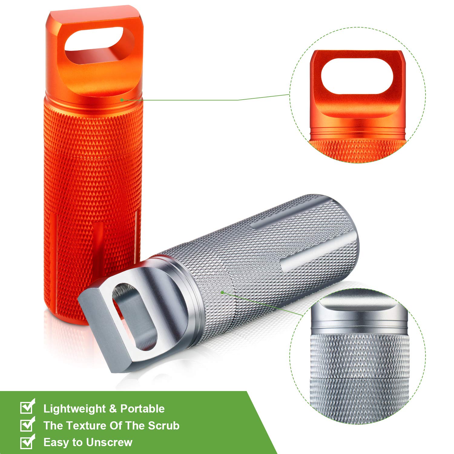 1Pack Aluminum Outdoor Dry Con – Pill Fob Capsule recenzja i cena