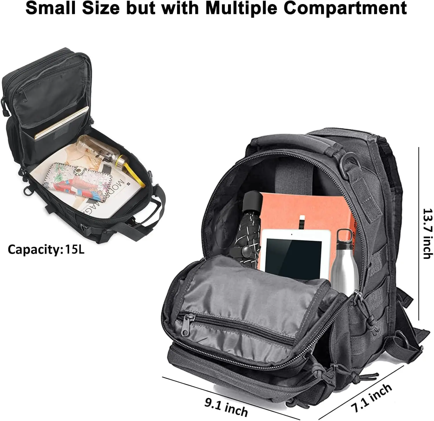 Tactical Sling Backpack Should – Edc Carry Backpack recenzja i cena