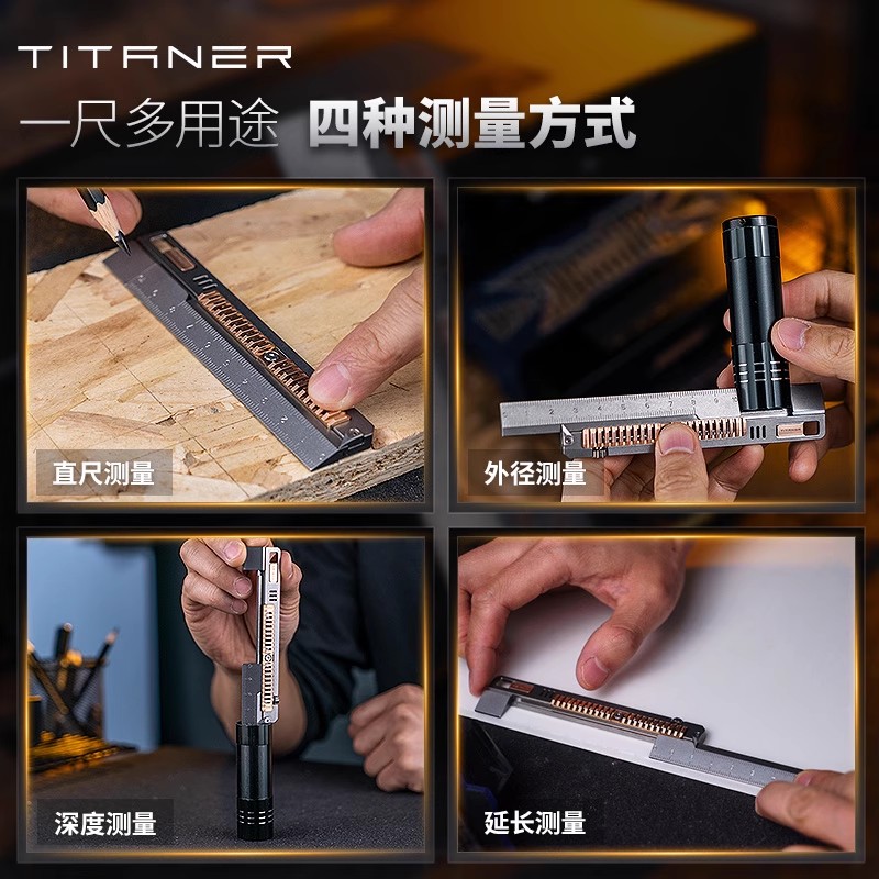 TITANER Stone Wash Titanium Al – Leather Edc. Carry Pouch recenzja i cena