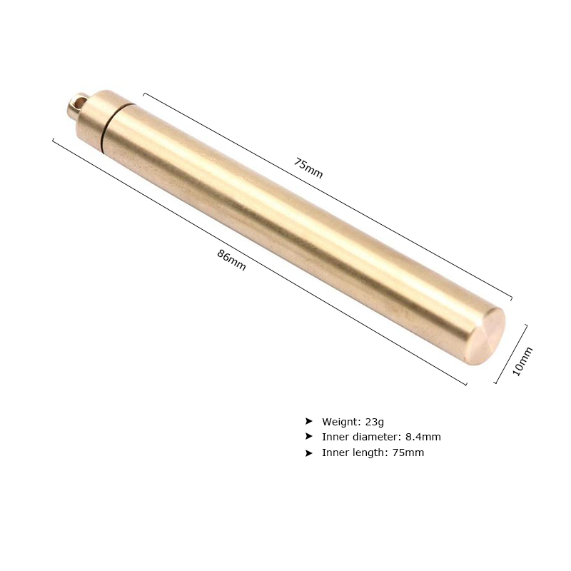 Brass Airtight Watertight Stor – Pill Fob Capsule recenzja i cena